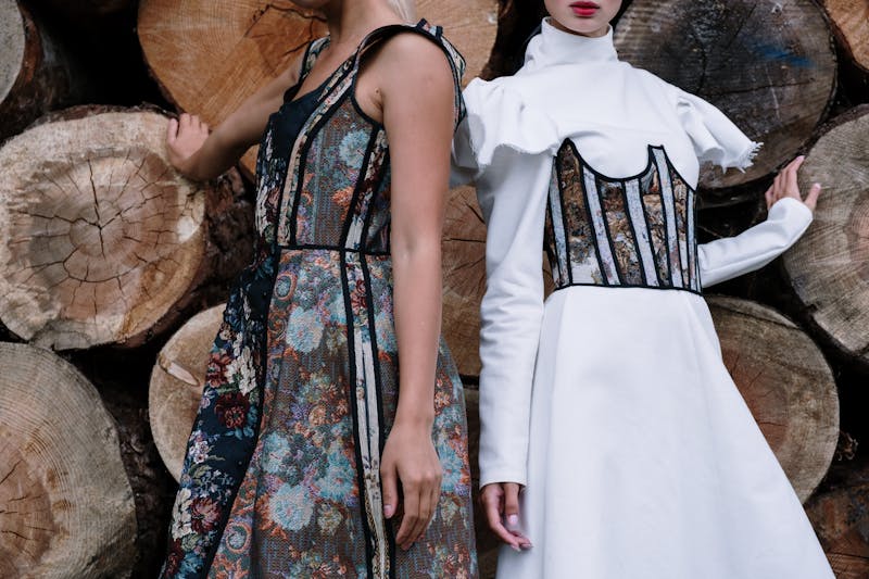 Contrast between a worn fast fashion garment and a quality sustainable fashion garment